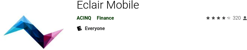 Google Play 商店中的 Eclair 錢包